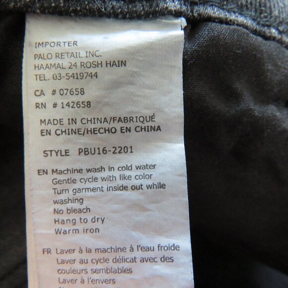 PLAYBOY Y2K Black Wide Leg High Rise Baggy Carpenter Jeans - Size 3 / 28 Waist - Picture 16 of 16